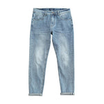 SIMWOOD 2020 Summer new slim fit light blue jeans men fashion classical denim trousers high quality brand clothing SJ120387