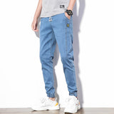 BINHIIRO Summer Men's Jeans Solid color Loose Classic Casual Jeans Men Straight Slim Fashion Beam foot Denim Trousers male  K606
