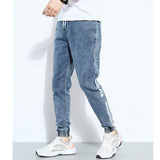 BINHIIRO Summer Men's Jeans Solid color Loose Classic Casual Jeans Men Straight Slim Fashion Beam foot Denim Trousers male  K606