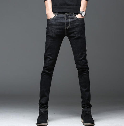 Best Choice Top Quality Casual Stretch Male Jeans Classic Slim Long Pants For Men
