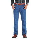 2019 Men Cotton Straight Classic Jeans Spring Autumn Male Denim Pants Overalls Designer Men Jeans High Quality Size 28-46